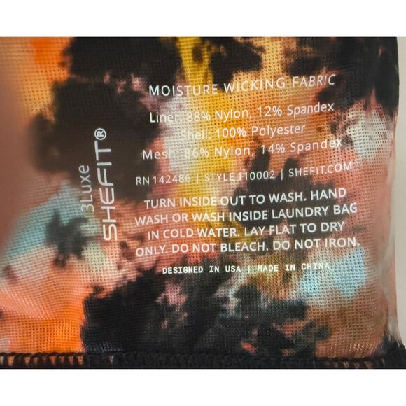 Shefit 3Luxe Womens 3XL Adjustable Sports Bra Front-Zip Medium Impact NWOT Bold - Picture 3 of 12